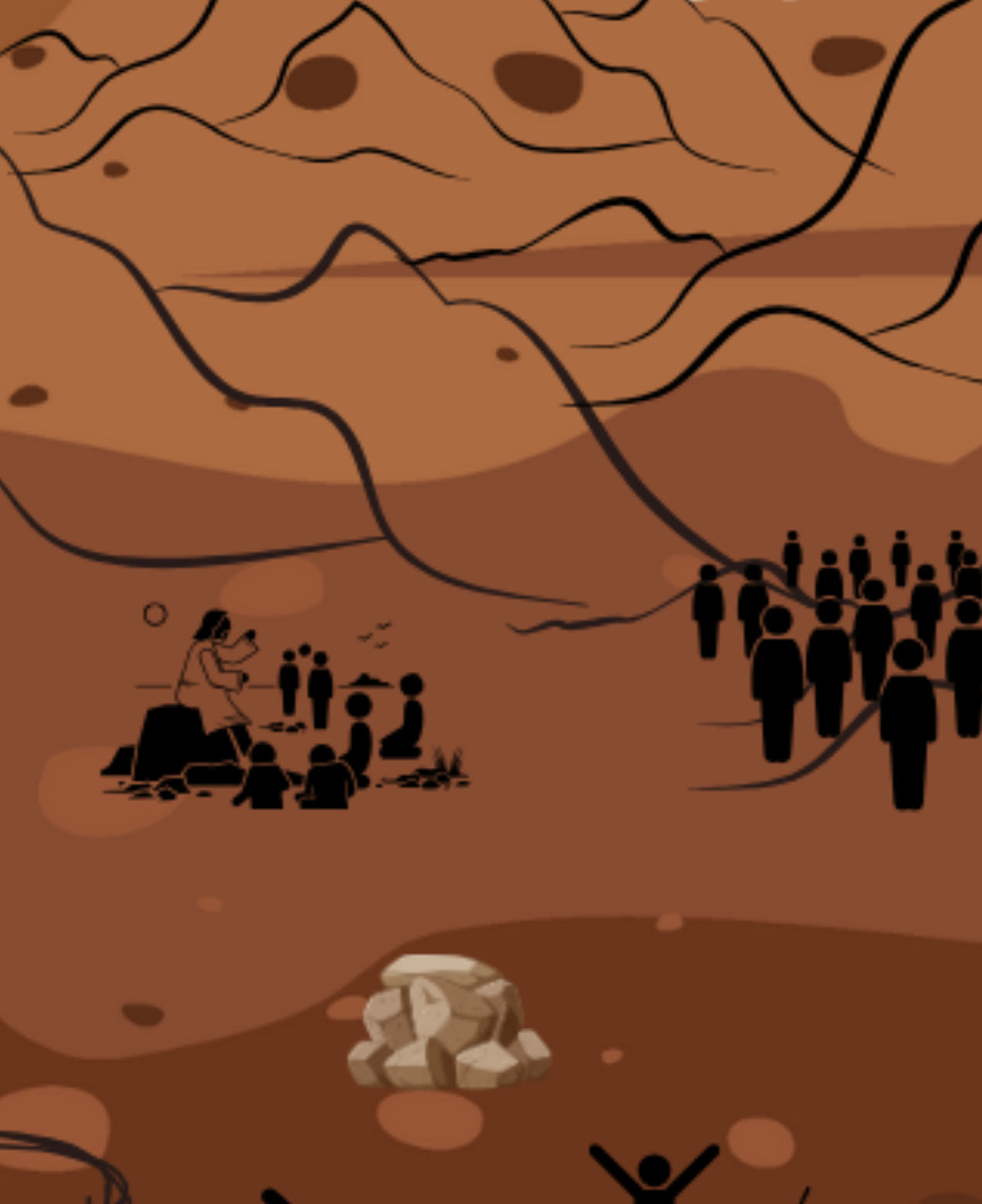 Jesus teaching on the mount